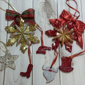 Zestaw świątecznych zawieszek